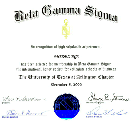 BGS世界组织证书